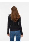 VERO MODA MILLION LS SQUARE NECK TOP BLACK 10334613