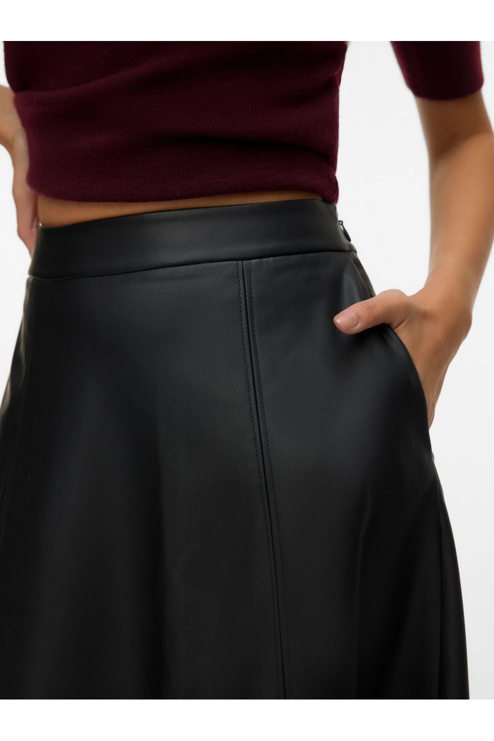 VERO MODA TOP PANDA MODAL 3/4 BLACK 10274133