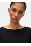 VERO MODA TOP PANDA MODAL 3/4 BLACK 10274133