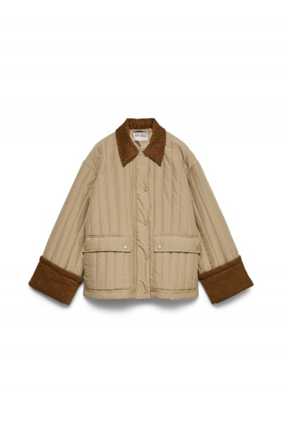 VERO MODA AW SISSY OVERSIZE QUILTED JACKET CORIANDER 10329624
