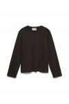 VERO MODA AW NAIMA LS O-NECK BOXY TOP CHOCOLATE TORTE 10352569