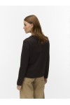 VERO MODA AW NAIMA LS O-NECK BOXY TOP CHOCOLATE TORTE 10352569