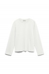 VERO MODA AW NAIMA LS O-NECK BOXY TOP SNOW WHITE 10352569