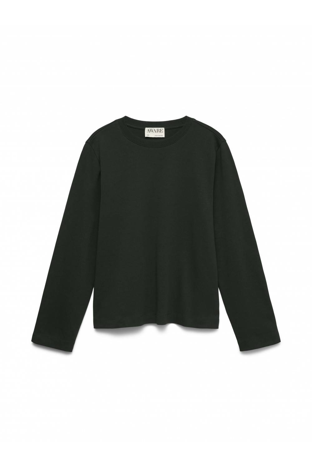 VERO MODA AW NAIMA LS O-NECK BOXY TOP BLACK 10352569