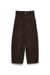 VERO MODA KAITLIN HW WIDE CORD BARREL PANT BLACK 10350964