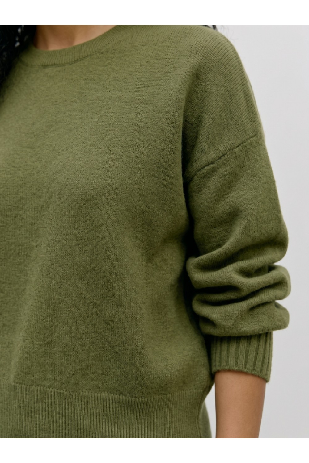 VERO MODA KACY LS O-NECK PULLOVER SPHAGNUM 10350237