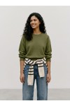 VERO MODA KACY LS O-NECK PULLOVER SPHAGNUM 10350237