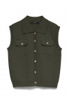 VERO MODA BRISA SL POLO VE FOREST NIGHT 10350234