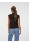 VERO MODA BRISA SL POLO VE CHOCOLATE TORTE 10350234
