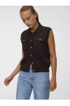 VERO MODA BRISA SL POLO VE CHOCOLATE TORTE 10350234