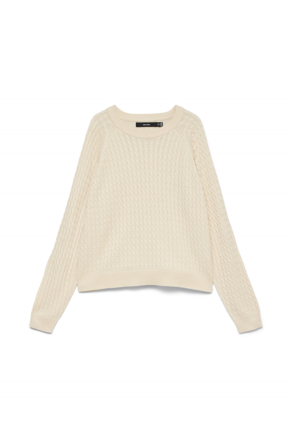 VERO MODA NEWLEX CABLE LS O-NECK RAGLAN PULLOVER BIRCH 10348401