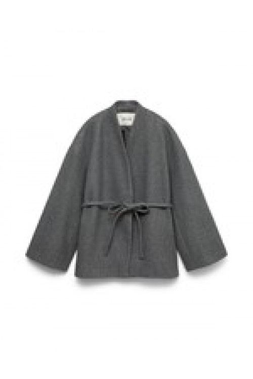VERO MODA AW SIJINA LS V-NECK SHORT JACKET DARK GREY MELANGE 10346138
