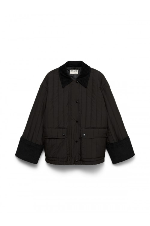 VERO MODA AW SISSY OVERSIZE QUILTED JACKET BLACK 10329624