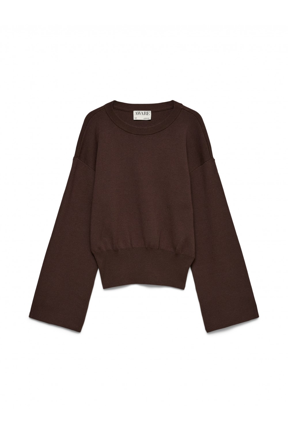VERO MODA HANNA LS CREW NECK KNIT PULLOVER NOOS CHOCOLATE TORTE 10351211