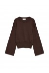 VERO MODA HANNA LS CREW NECK KNIT PULLOVER NOOS CHOCOLATE TORTE 10351211