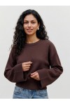 VERO MODA HANNA LS CREW NECK KNIT PULLOVER NOOS CHOCOLATE TORTE 10351211