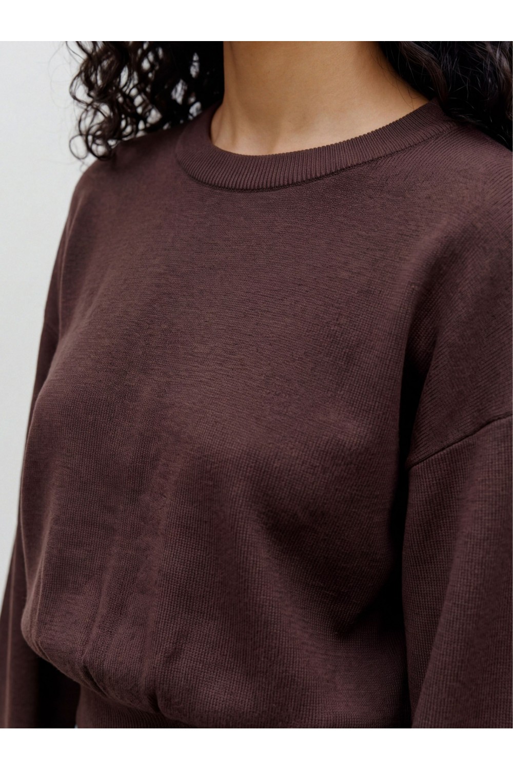 VERO MODA HANNA LS CREW NECK KNIT PULLOVER NOOS CHOCOLATE TORTE 10351211