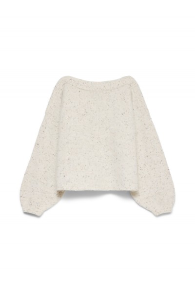 VERO MODA ETTA LS BOATNECK PULLOVER BIRCH 10350344