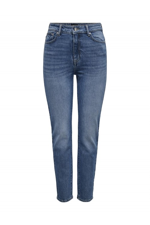 ONLY EMILY HW STRAIGHT ANK DNM AZG611 DARK BLUE DENIM 15302428