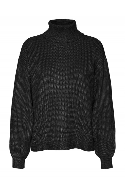 VERO MODA AMELIA LS COWLNECK PULLOVER BLACK 10314133