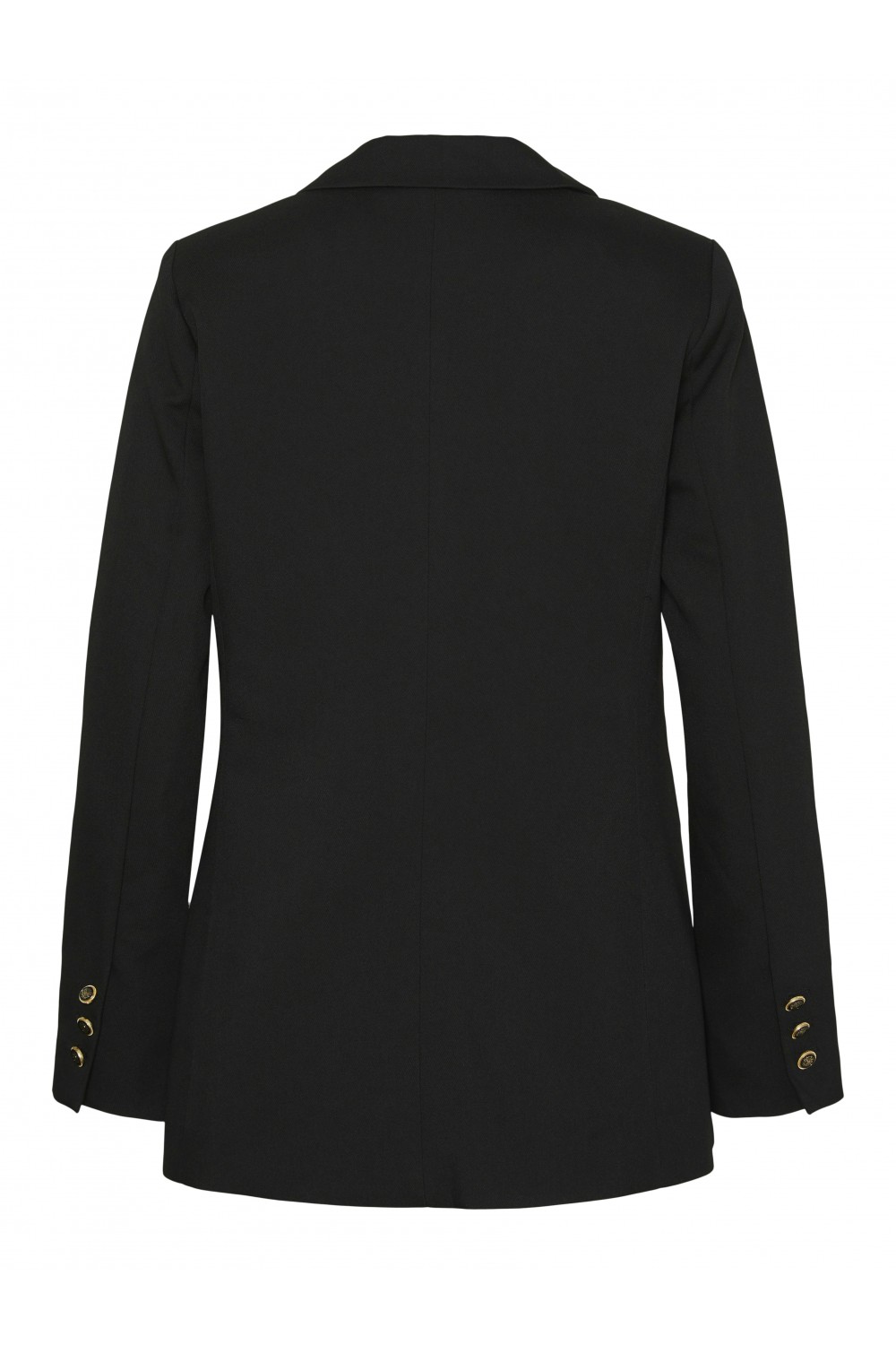 VERO MODA ELMA LS LOOSE GOLD BUTTON BLAZER BLACK 10316578