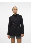 VERO MODA ELMA LS LOOSE GOLD BUTTON BLAZER BLACK 10316578
