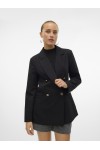 VERO MODA ELMA LS LOOSE GOLD BUTTON BLAZER BLACK 10316578