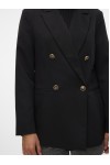 VERO MODA ELMA LS LOOSE GOLD BUTTON BLAZER BLACK 10316578