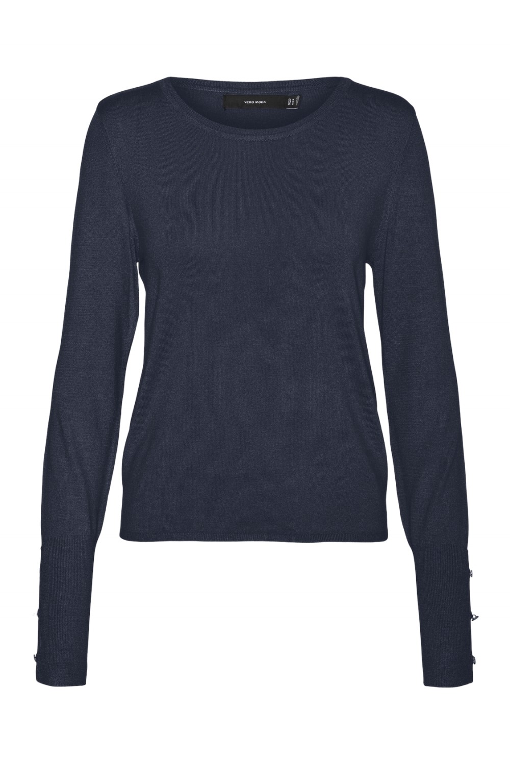 VERO MODA DORY LS O-NECK BUTTON PULLOVER GA NOOS NAVY BLAZER 10309308