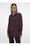 VERO MODA NORA LS OVERSIZE SHIRT WVN GA NOOS WINETASTING 10319825