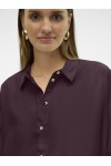 VERO MODA NORA LS OVERSIZE SHIRT WVN GA NOOS WINETASTING 10319825