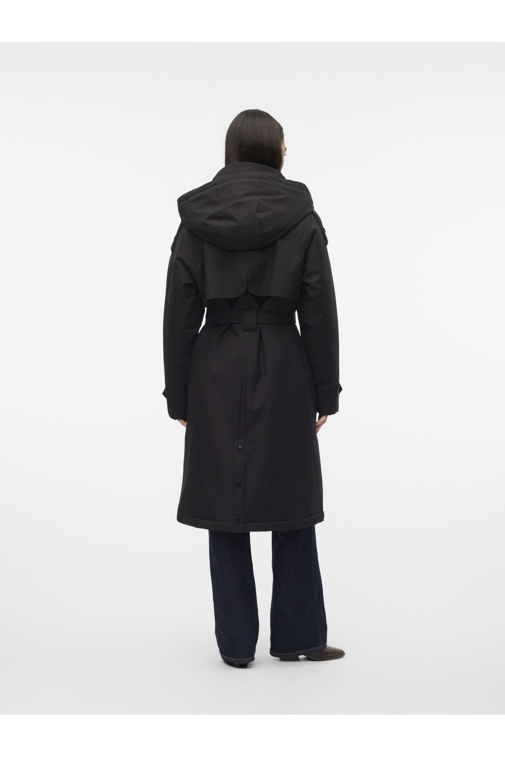 VERO MODA JANE LONG COAT BLACK 10315446