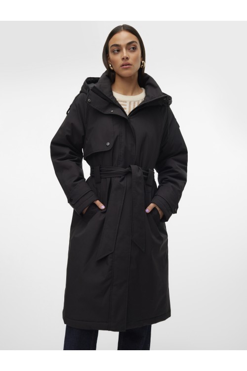 VERO MODA JANE LONG COAT BLACK 10315446