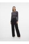 VERO MODA NILA MW LOOSE DAD PANT BLACK 10320919