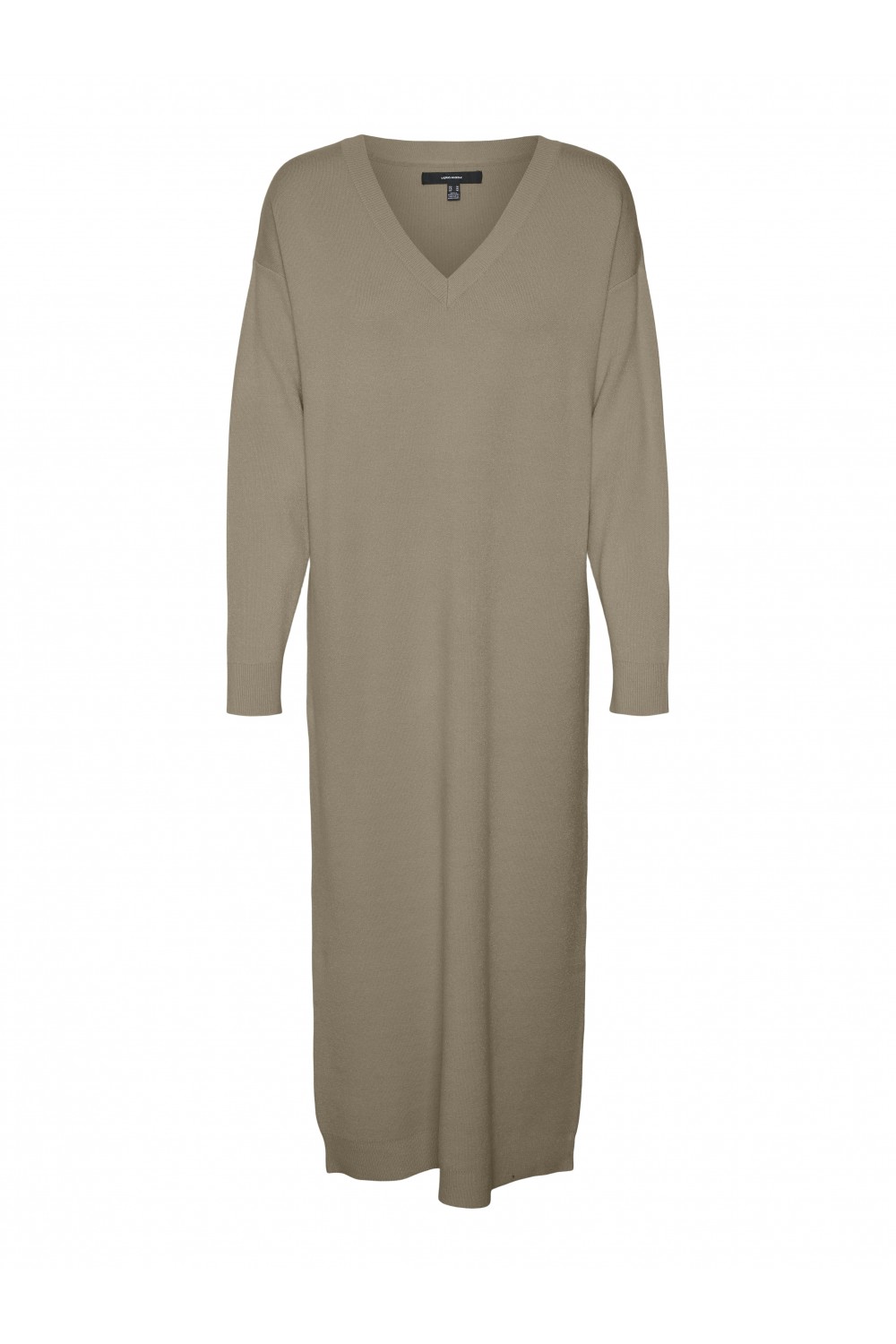 VERO MODA GOLD LS V-NECK 7/8 DRESS GA SILVER MINK 10311413