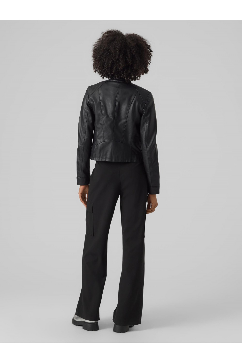 VERO MODA FAVODONA COATED JACKET BLACK 10288555