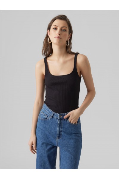 VERO MODA ISLA SL TANK TOP BLACK 10279075