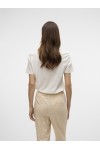 VERO MODA VISLANA SS O-NECK T-SHIRT SNOW WHITE-MUSE IN CA 10323762