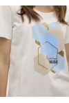 VERO MODA VISLANA SS O-NECK T-SHIRT SNOW WHITE-MUSE IN CA 10323762