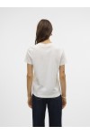 VERO MODA VASTA S/S O-NECK T-SHIRT SNOW WHITE/FREEDOM 10324831