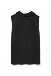VERO MODA HARPER SL COLLAR SHORT TENCEL TOP BLACK 10283751