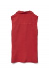 VERO MODA HARPER SL COLLAR SHORT TENCEL TOP FIERY RED 10283751