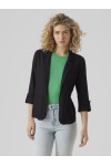 VERO MODA JESMILO 3/4 LOOSE LINEN BLAZER BLACK 10279700