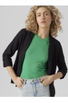 VERO MODA JESMILO 3/4 LOOSE LINEN BLAZER BLACK 10279700