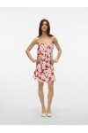 VERO MODA DICTHE SHORT SINGLET DRESS FIERY RED 10323634