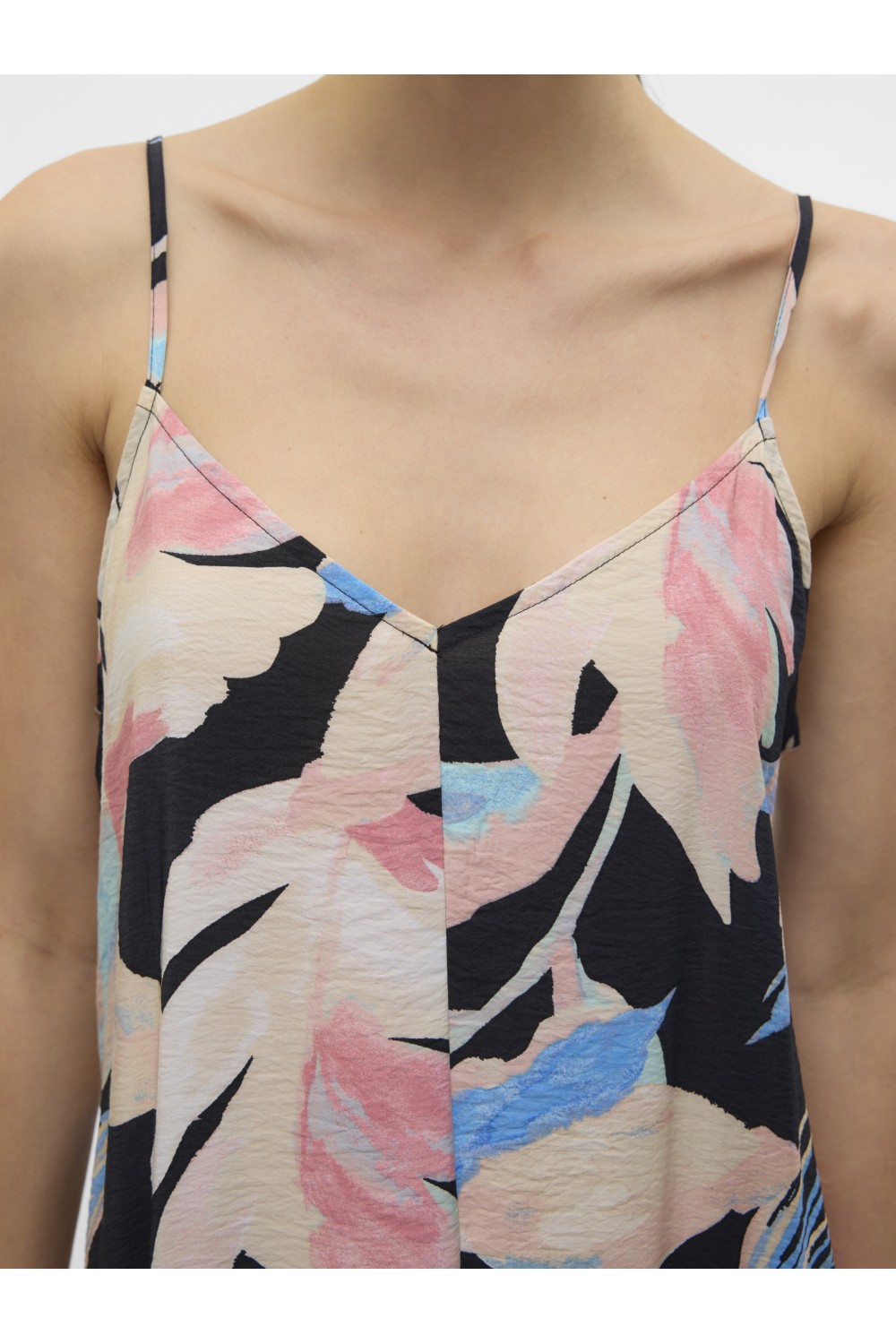 VERO MODA JOSIE CALF SINGLET DRESS BLACK 10303398