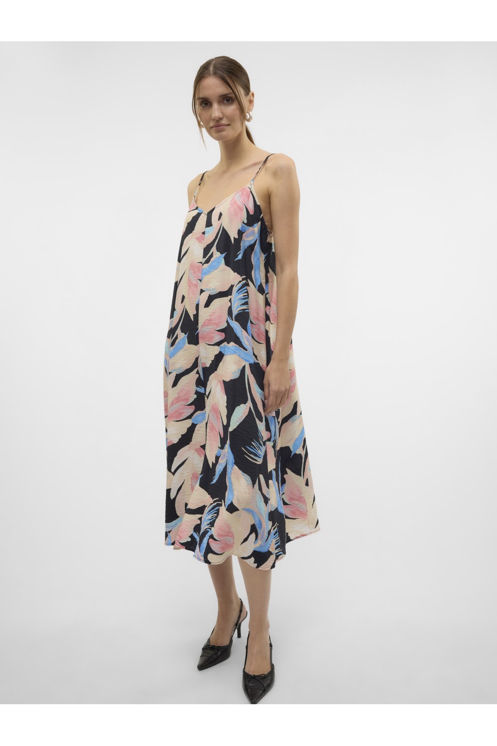 VERO MODA JOSIE CALF SINGLET DRESS BLACK 10303398