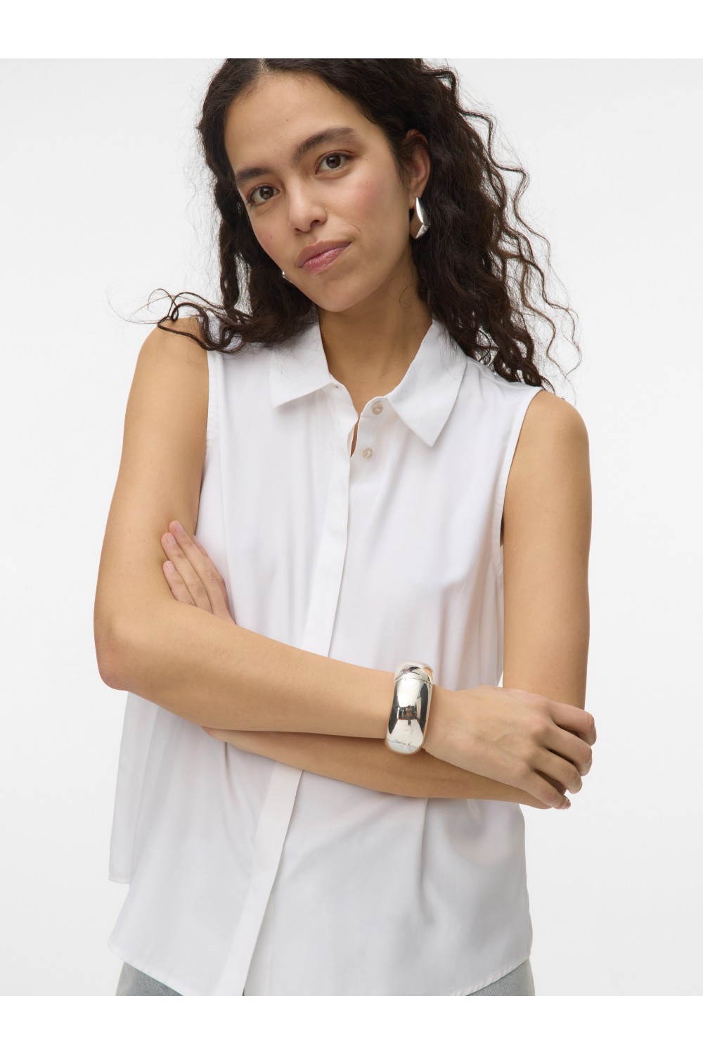 VERO MODA NORA SL SHIRT WVN BRIGHT WHITE 10325993