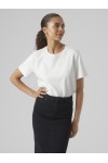 VERO MODA NAIMA SS O-NECK T-SHIRT NOOS SNOW WHITE 10294544