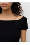 VERO MODA AW VERDE SS OFF SHOULDER TOP NOOS BLACK 10339928